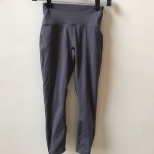Fabletics Grey Cropped Workout Leggings
